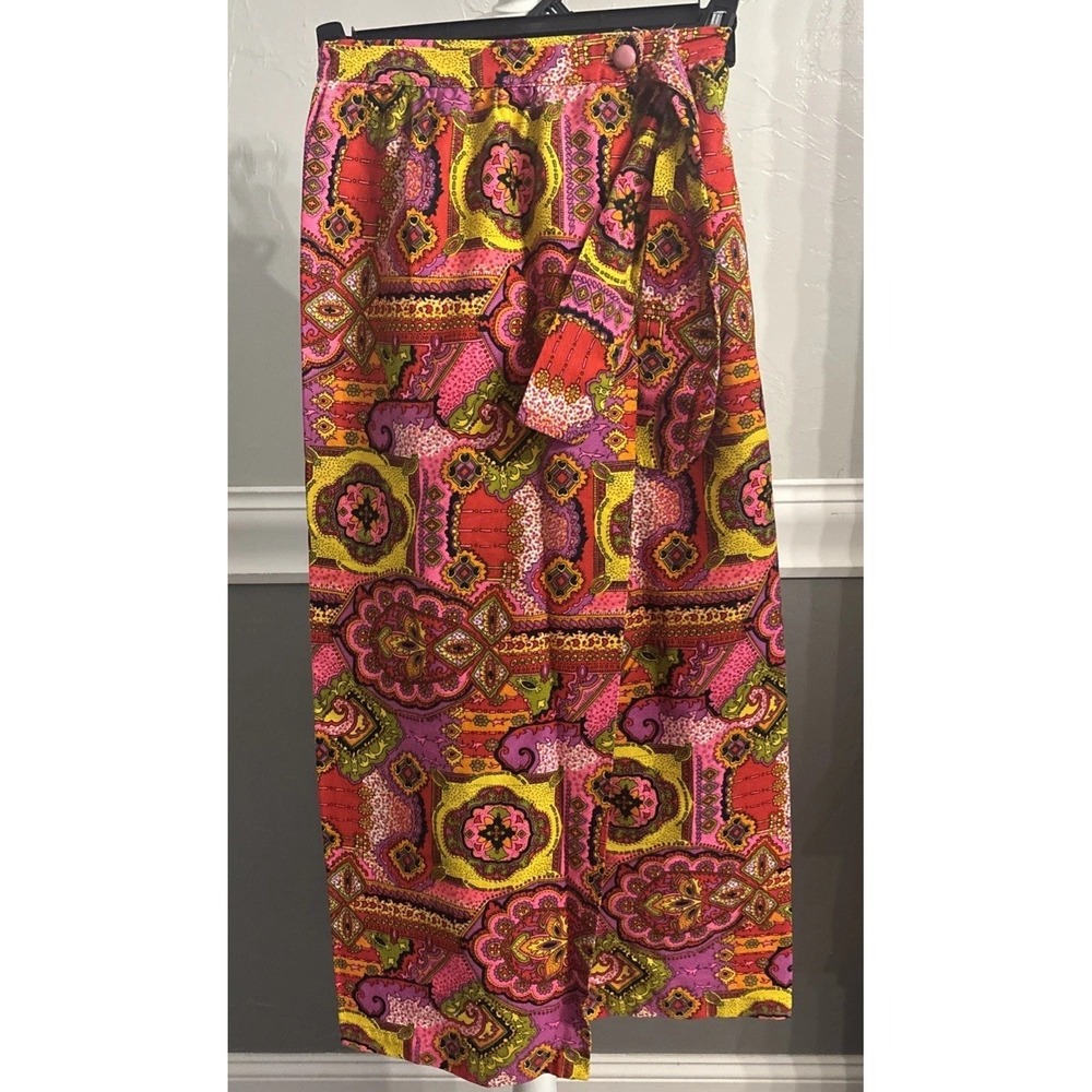 Vintage 60s 70s Maxi Skirt Wrap Style Beverly Vogue California Large USA Retro